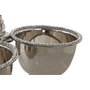 DKD Home Decor Centro de Mesa Aluminio y Acrílico Cromado Plateado CAMILA