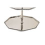 DKD Home Decor Centro de Mesa de Aluminio Plateado 28x28x47 cm