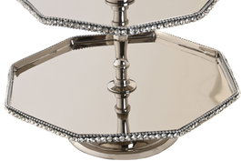 DKD Home Decor Centro de Mesa de Aluminio y Acrílico Plateado 23x23x22 cm