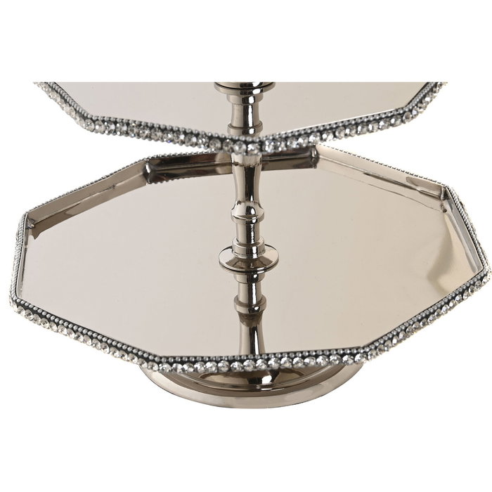 Centro de Mesa DKD Home Decor Plateado Acrílico Aluminio 23 x 23 x 22 cm Centro de Mesa DKD Home Decor Plateado Acrílico Aluminio 23 x 23 x 22 cm