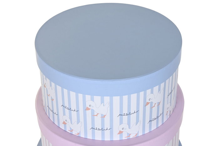 DKD Home Decor Patito Lindo 23 Caja Rosa Azul Set de 10 Piezas 37.5 x 18 x 37.5 cm DKD Home Decor Patito Lindo 23 Caja Rosa Azul Set de 10 Piezas 37.5 x 18 x 37.5 cm