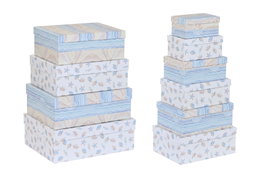 DKD Home Decor Caja Kids Multicolor 33.5 x 15.5 x 43.5 cm Set de 10