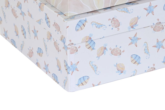 DKD Home Decor Caja Kids Multicolor 33.5 x 15.5 x 43.5 cm Set de 10 DKD Home Decor Caja Kids Multicolor 33.5 x 15.5 x 43.5 cm Set de 10