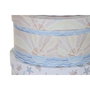 DKD Home Decor Set de 10 Cajas de Cartón Redondas Multicolor