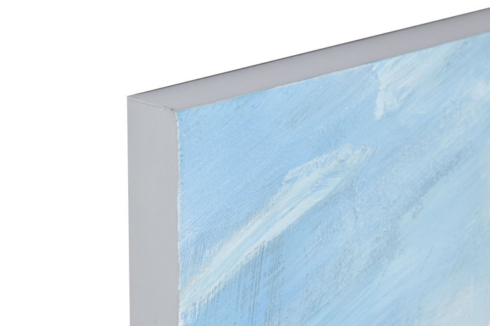 DKD Home Decor Cuadro Paris New York Multicolor Lienzo Pino 120 x 90 x 3.7 cm (2 Unidades)
