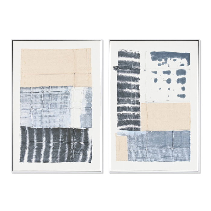DKD Home Decor Cuadro Lienzo Abstracto 60x4,5x90 Surtido de 2 Piezas