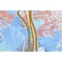 DKD Home Decor Cuadro Lienzo Abstracto de 2 Piezas en Azul y Dorado