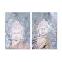 DKD Home Decor Cuadro Lienzo Buda Tropical 80x120 cm (Pack de 2) de 2,8 cm de grosor
