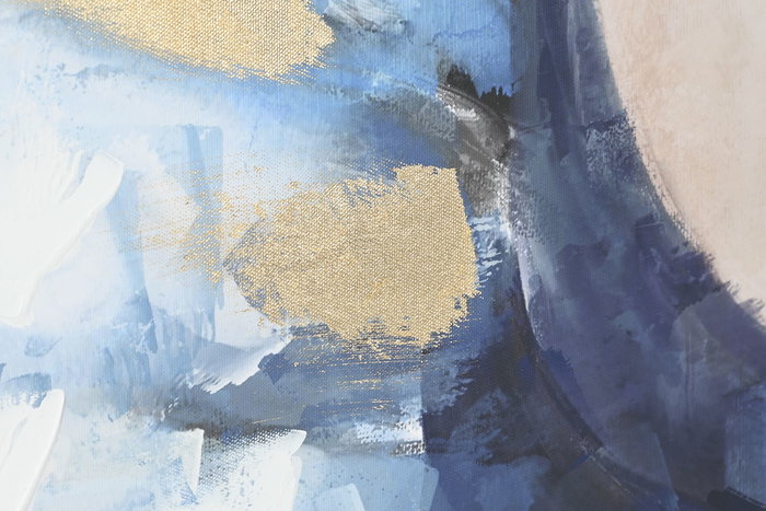 DKD Home Decor Cuadro Romántico Azul Marrón Bailarina 4 x 140 x 100 cm Lienzo PS (2 Unidades)