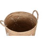 DKD Home Decor Set de 3 Cestas de Seagrass y Cuerda Natural