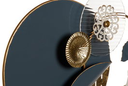 DKD Home Decor Decoracion Abstracto Dorado Azul Blanco Metal 9 x 60 x 58 cm