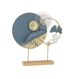 DKD Home Decor Decoración Metal Abstracto Dorado 58x9x60