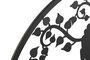 DKD Home Decor Decoración Pared Oriental Blanco Negro Metal Buda 100 x 100 x 1 cm (2 Unidades)