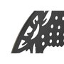 DKD Home Decor Decoración de Pared Metal Buda Negro (Pack de 2)
