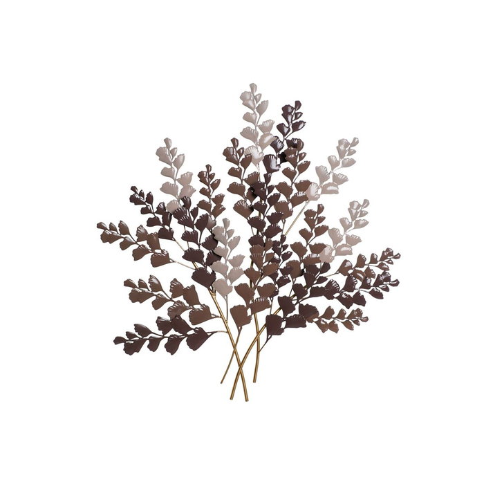 DKD Home Decor Decoración de Pared de Metal con Ramas en Beige