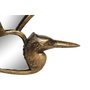 DKD Home Decor Decoración Pared Glam Dorado Resina Espejo Garza 26 x 2 x 35.5 cm