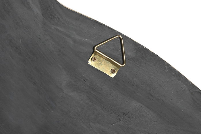 DKD Home Decor Decoración de Pared de Resina y Espejo Paloma Dorado