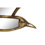 DKD Home Decor Decoración de Pared de Resina y Espejo Gaviota Dorado
