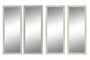 DKD Home Decor Espejo Tradicional Blanco Beige 2 x 95.5 x 36 cm (4 Unidades)