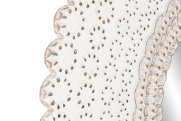 DKD Home Decor Espejo Decapé Blanco 120x120 cm