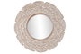 DKD Home Decor Espejo Mango Cristal 90x94x1,5 cm Blanco y Natural Decape