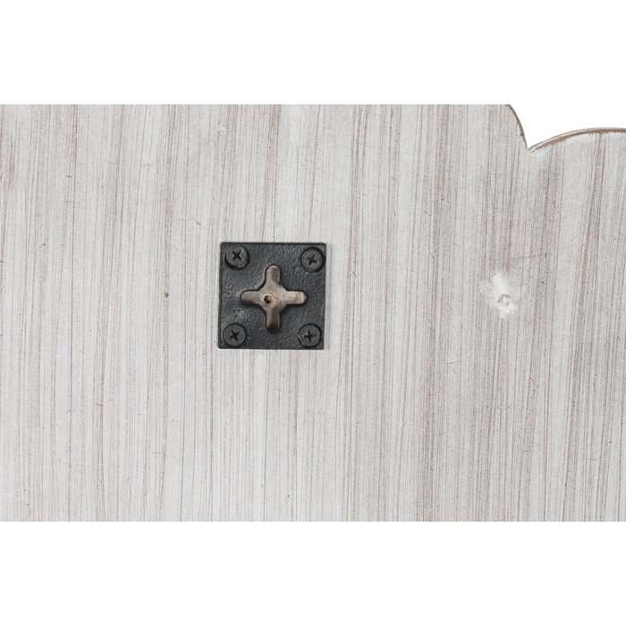 DKD Home Decor Espejo Mango Cristal 90x94x1,5 cm Blanco y Natural Decape DKD Home Decor Espejo Mango Cristal 90x94x1,5 cm Blanco y Natural Decape