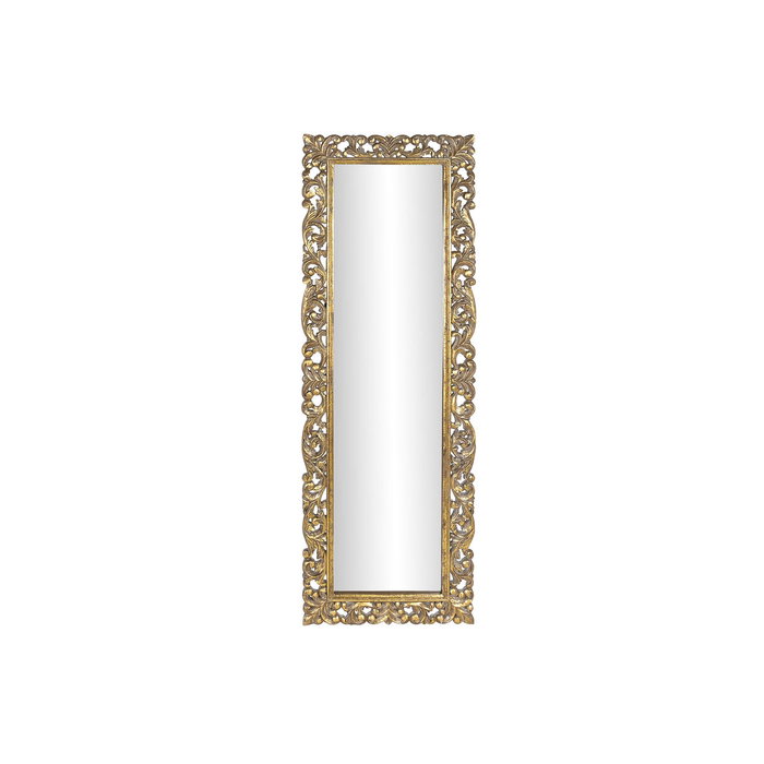 DKD Home Decor Espejo de Mango y Cristal Dorado 60x180 cm