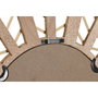DKD Home Decor Espejo de Ratán con Diseño de Flor Marrón 69x60x2 cm