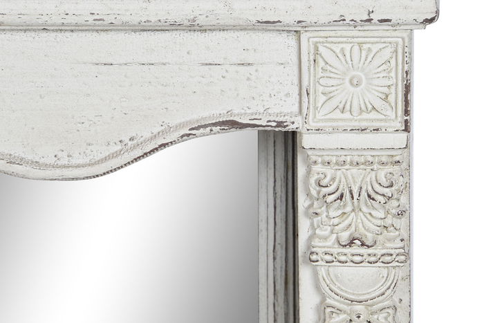 DKD Home Decor Espejo Vintage Blanco 125 x 12 x 76 cm