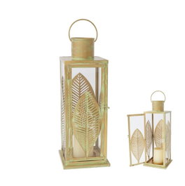 DKD Home Decor Farola Tropical Metal Dorado 16.5 x 50 x 16.5 cm