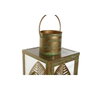 DKD Home Decor Farola de Metal con Hojas Dorado