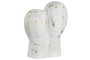 DKD Home Decor Figura de Aluminio Blanco y Dorado 23x10x30 cm