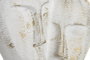 DKD Home Decor Figura de Aluminio Blanco y Dorado 23x10x30 cm
