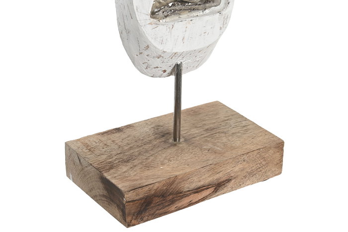 DKD Home Decor Figura Indio Blanco Marron 9 x 69 x 18 cm