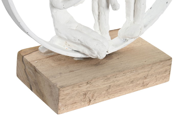 DKD Home Decor Figura Urban Blanco Marrón