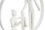 DKD Home Decor Figura Urban Blanco Marron 2 Unidades 10 x 27 x 23 cm
