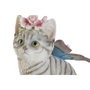 DKD Home Decor Set de 4 Figuras de Resina Conejo y Gato Surtido
