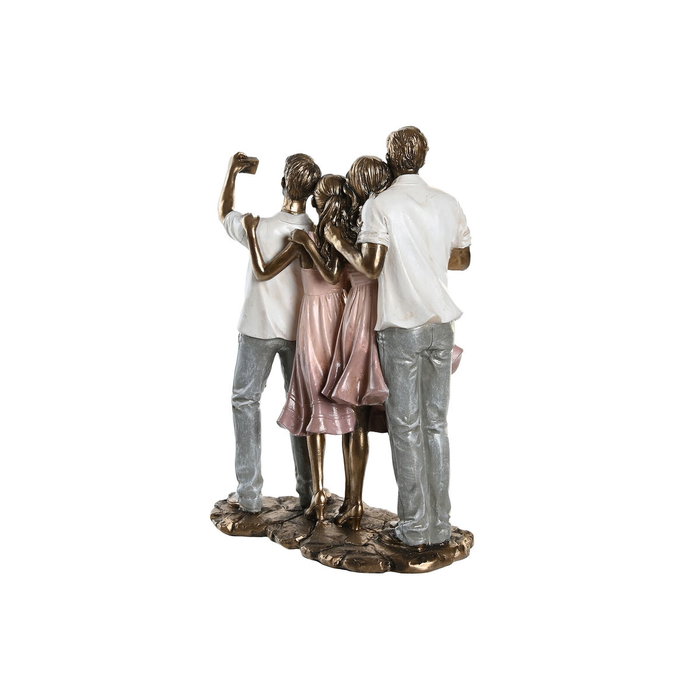 DKD Home Decor Figura Resina Familia 2 Surtido de 2 Unidades