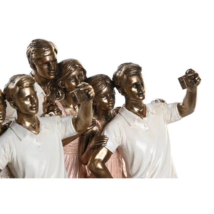 DKD Home Decor Figura Resina Familia 2 Surtido de 2 Unidades