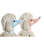 DKD Home Decor Figura de Perro Caniche en Resina, Surtido de 2 Unidades