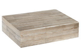 DKD Home Decor Joyero de Resina Crema 20,5x13x5,5 cm