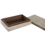 DKD Home Decor Joyero de Resina Crema 20,5x13x5,5 cm