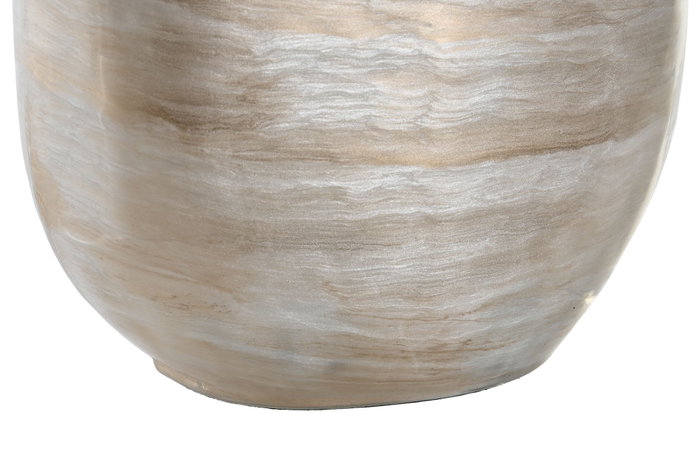 DKD Home Decor Jarrón de Cristal y Aluminio Multicolor ESRAL