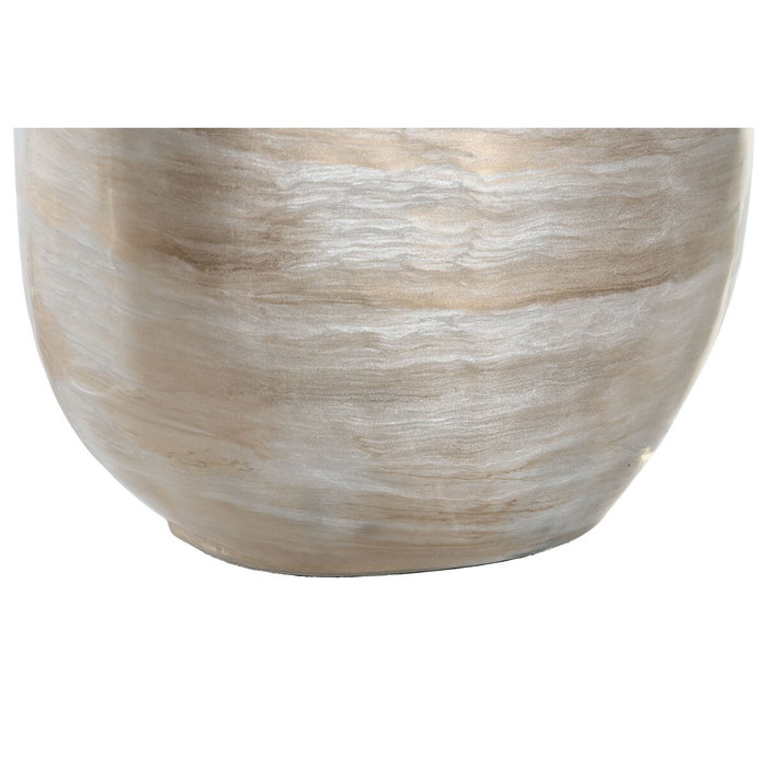 DKD Home Decor Jarrón de Cristal y Aluminio Multicolor ESRAL
