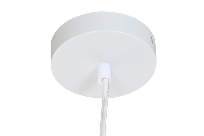 DKD Home Decor Lámpara Techo Urban Verde Jade Rosa Palo 40x30x40 cm