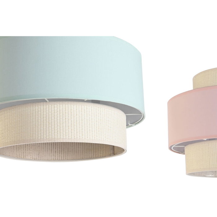 DKD Home Decor Lámpara de Techo ROSAMARY Surtido de 2 Unidades Verde Jade y Rosa Palo E27 DKD Home Decor Lámpara de Techo ROSAMARY Surtido de 2 Unidades Verde Jade y Rosa Palo E27