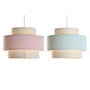 DKD Home Decor Lámpara de Techo ROSAMARY Surtido de 2 Unidades Verde Jade y Rosa Palo E27