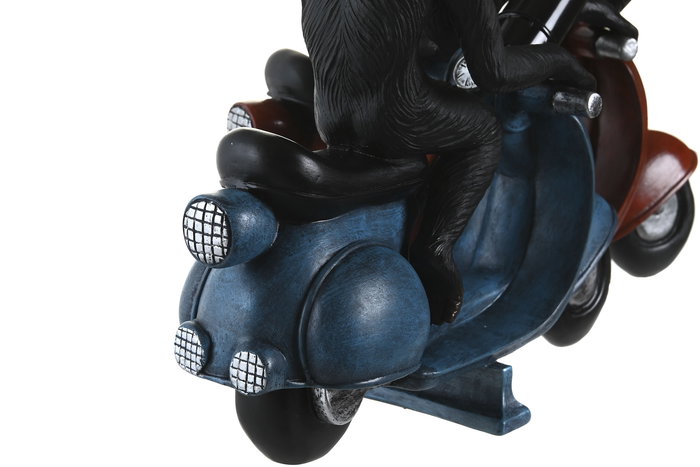 DKD Home Decor Lámpara Sobremesa Moderno Azul Rojo 24.5 x 10 x 23.5 cm (2 Unidades)