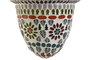 DKD Home Decor Lámpara de Techo de Cristal y Metal con Mosaico