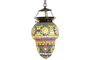 DKD Home Decor Lámpara de Techo de Cristal y Metal con Mosaico